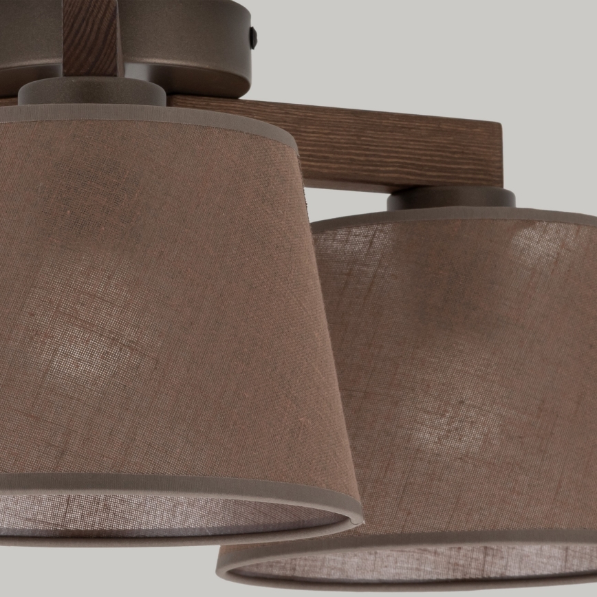 BRILAGI - LED Prie lubų montuojama liustra LATTE 3xE27/15W/230V pušis/ruda