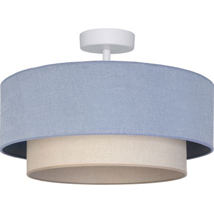Brilagi - LED prie lubų montuojamas šviestuvas BOHO ECO 1xE27/10W/230V skersmuo 40 cm mėlyna/kreminė