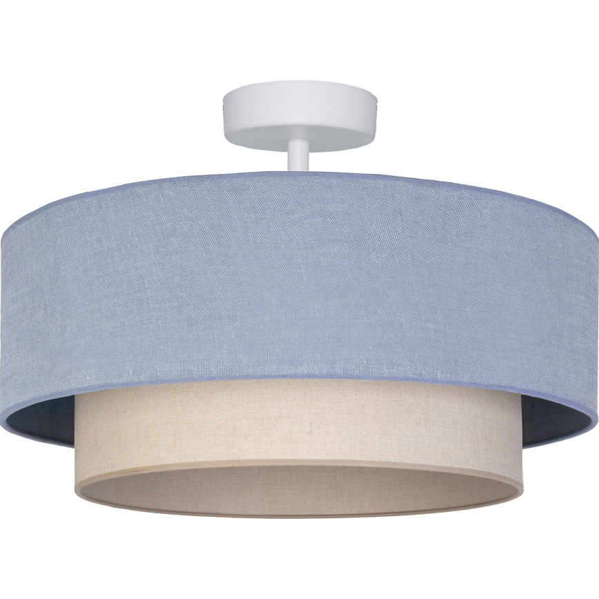 Brilagi - LED prie lubų montuojamas šviestuvas BOHO ECO 1xE27/10W/230V skersmuo 40 cm mėlyna/kreminė