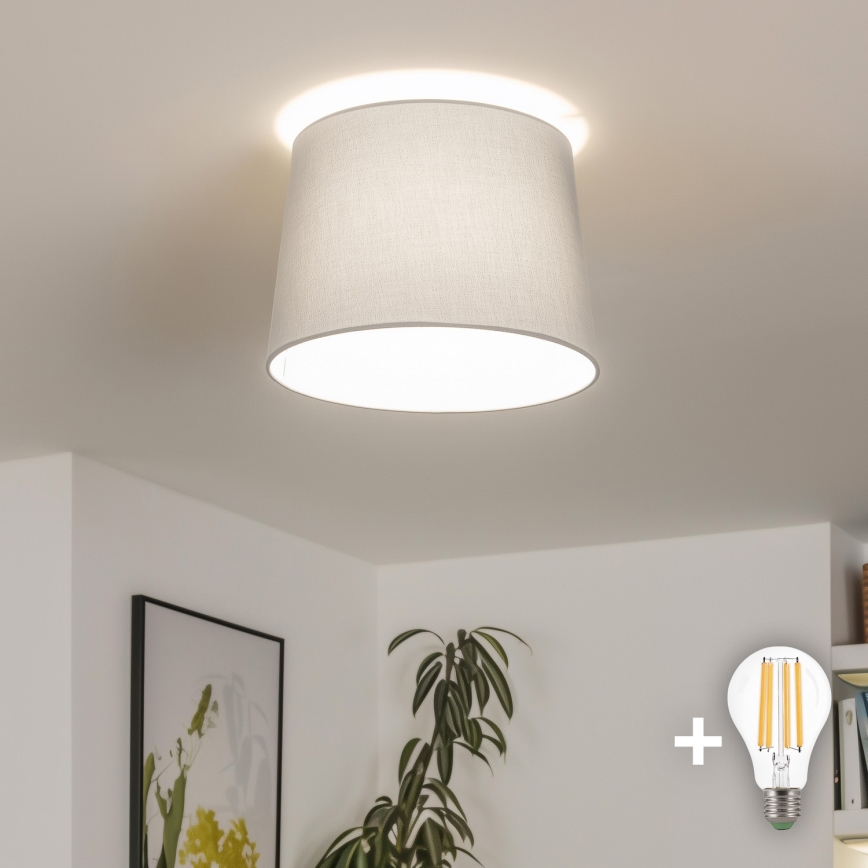 Brilagi - LED prie lubų montuojamas šviestuvas CERIA 1xE27/40W/230V, skersmuo 30 cm, pilkas