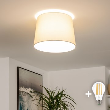 Brilagi - LED prie lubų montuojamas šviestuvas CERIA 1xE27/40W/230V, skersmuo 30 cm, smėlio spalvos