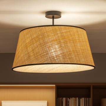 Brilagi - LED prie lubų montuojamas šviestuvas CERIA 1xE27/60W/230V Ø 50 cm juoda/smėlio spalvos