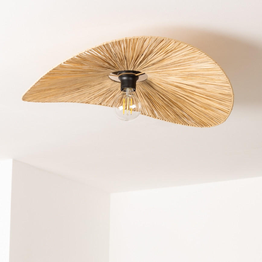 Brilagi - LED prie lubų montuojamas šviestuvas CERIA BOHO 1xE27/40W/230V skersmuo 60 cm rafija