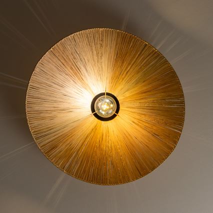 Brilagi - LED prie lubų montuojamas šviestuvas CERIA BOHO 1xE27/40W/230V skersmuo 60 cm rafija