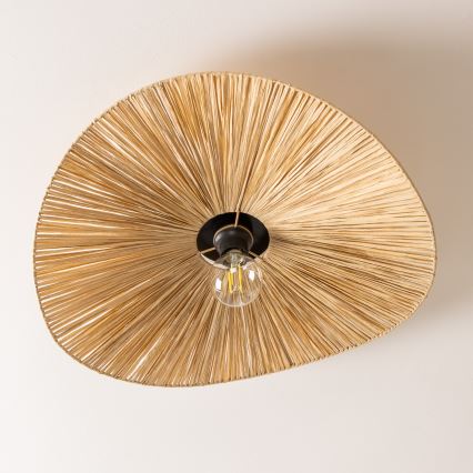 Brilagi - LED prie lubų montuojamas šviestuvas CERIA BOHO 1xE27/40W/230V skersmuo 60 cm rafija