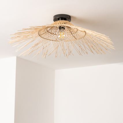 Brilagi - LED prie lubų montuojamas šviestuvas CERIA BOHO 1xE27/40W/230V Ø 70 cm bambukas
