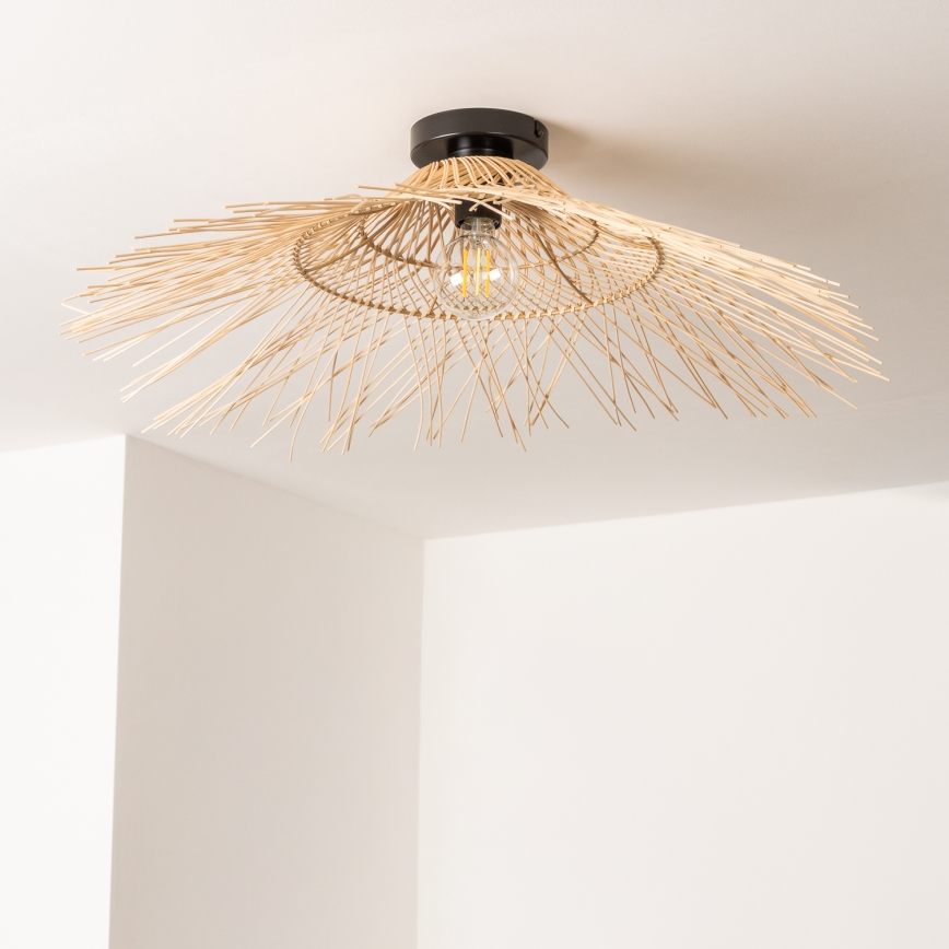 Brilagi - LED prie lubų montuojamas šviestuvas CERIA BOHO 1xE27/40W/230V Ø 70 cm bambukas