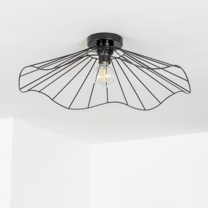 Brilagi - LED prie lubų montuojamas šviestuvas CERIA WIRE 1xE27/40W/230V, skersmuo 60 cm, juodas
