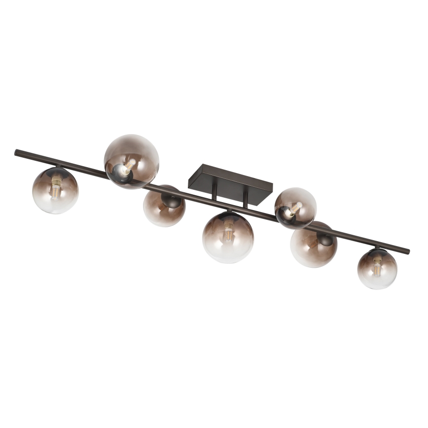 Brilagi - LED prie lubų montuojamas šviestuvas MILLA 7xG9/3W/230V ruda/dūminė ruda