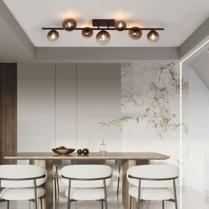 Brilagi - LED prie lubų montuojamas šviestuvas MILLA 7xG9/3W/230V ruda/dūminė ruda