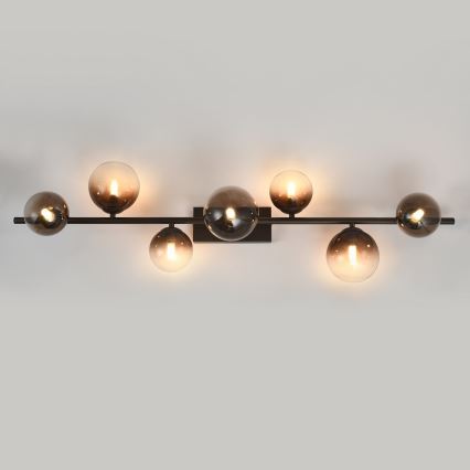 Brilagi - LED prie lubų montuojamas šviestuvas MILLA 7xG9/3W/230V ruda/dūminė ruda