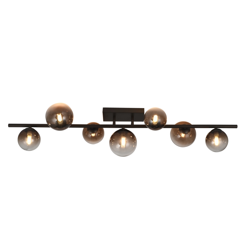 Brilagi - LED prie lubų montuojamas šviestuvas MILLA 7xG9/3W/230V ruda/dūminė ruda