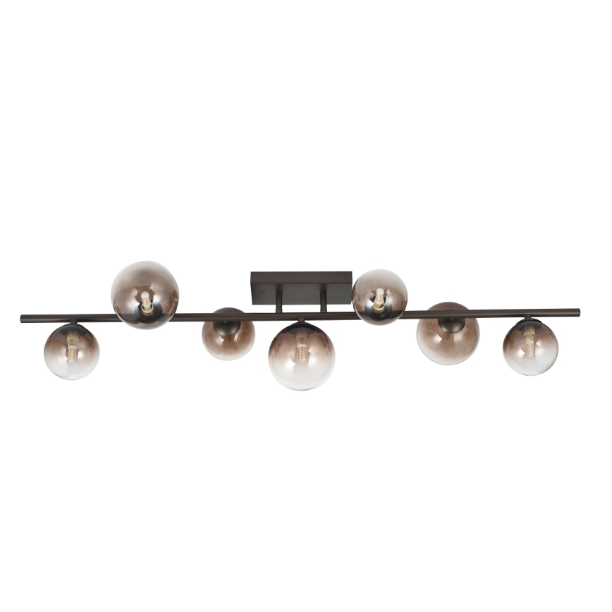 Brilagi - LED prie lubų montuojamas šviestuvas MILLA 7xG9/3W/230V ruda/dūminė ruda