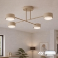 Brilagi - LED prie lubų montuojamas šviestuvas MONO 4xGX53/12W/230V smėlio spalvos