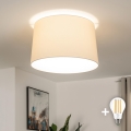 Brilagi - LED prie lubų tvirtinama liustra CERIA 1xE27/40W/230V, skersmuo 45 cm, smėlio spalvos