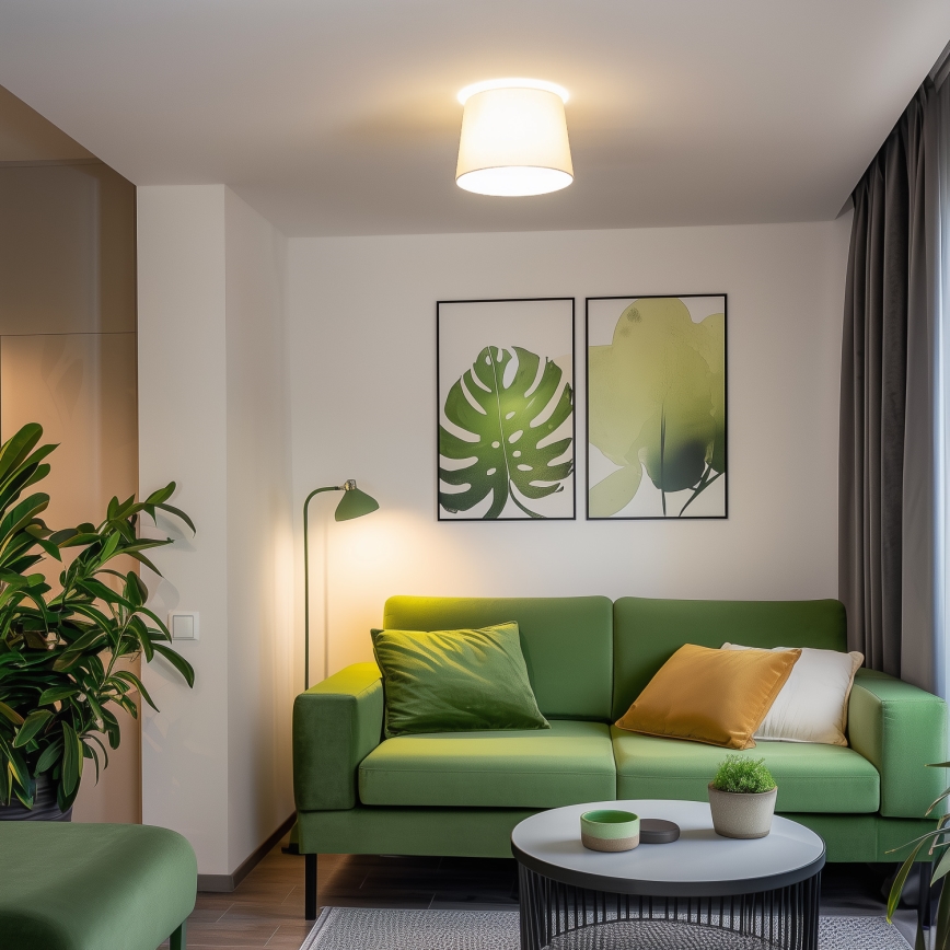 Brilagi - LED prie lubų tvirtinamas liustras CERIA 1xE27/40W/230V Ø 30 cm smėlinė