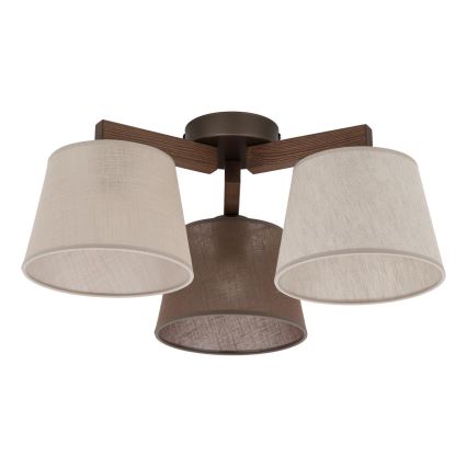 BRILAGI - LED Prie lubų tvirtinamas šviestuvas LATTE 3xE27/15W/230V pušis/mišrus