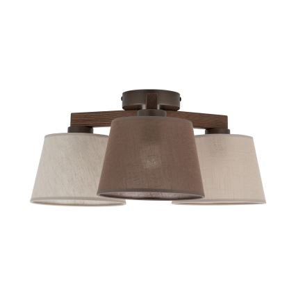 BRILAGI - LED Prie lubų tvirtinamas šviestuvas LATTE 3xE27/15W/230V pušis/mišrus