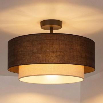 Brilagi - LED prigludęs lubinis šviestuvas BOHO ECO 1xE27/10W/230V skersmuo 40 cm ruda/kreminė