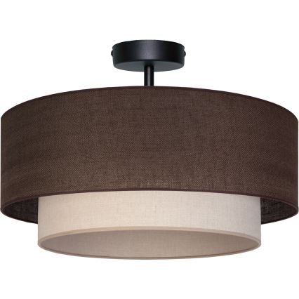 Brilagi - LED prigludęs lubinis šviestuvas BOHO ECO 1xE27/10W/230V skersmuo 40 cm ruda/kreminė