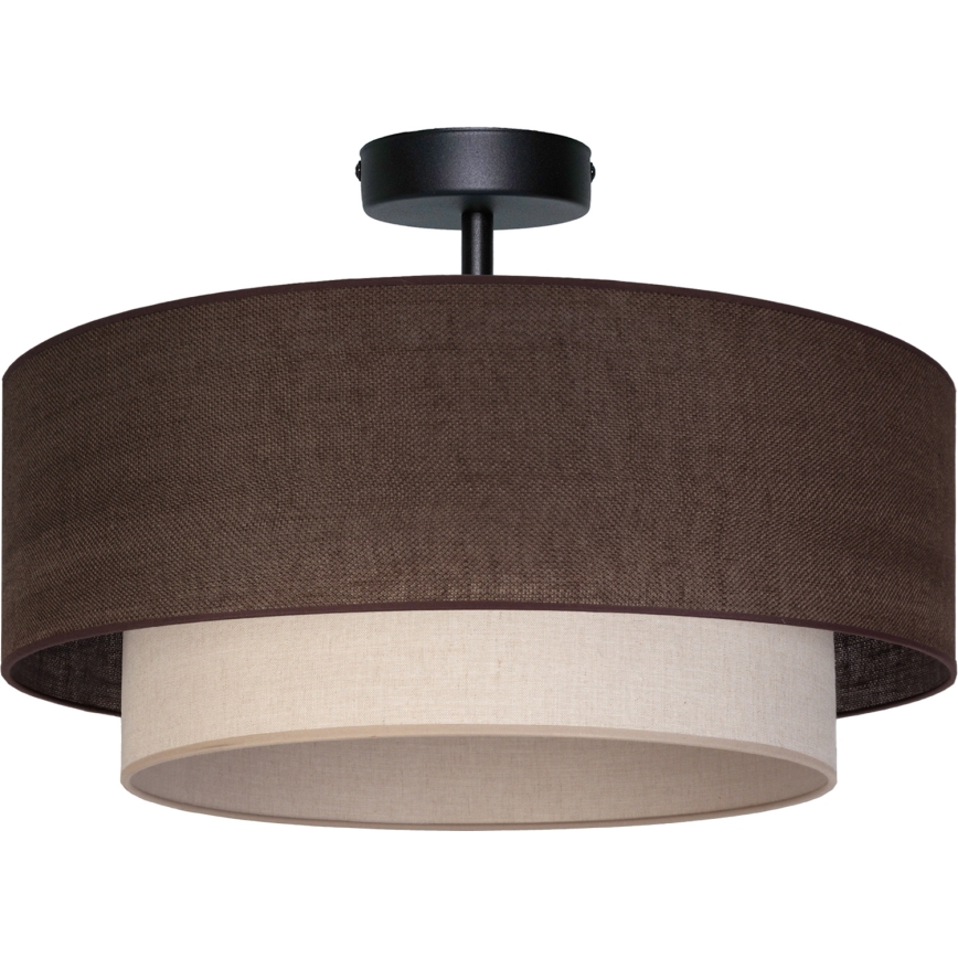 Brilagi - LED prigludęs lubinis šviestuvas BOHO ECO 1xE27/10W/230V skersmuo 40 cm ruda/kreminė