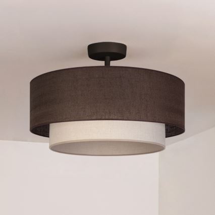 Brilagi - LED prigludęs lubinis šviestuvas BOHO ECO 1xE27/10W/230V skersmuo 40 cm ruda/kreminė