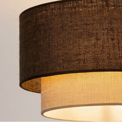 Brilagi - LED prigludęs lubinis šviestuvas BOHO ECO 1xE27/10W/230V skersmuo 40 cm ruda/kreminė