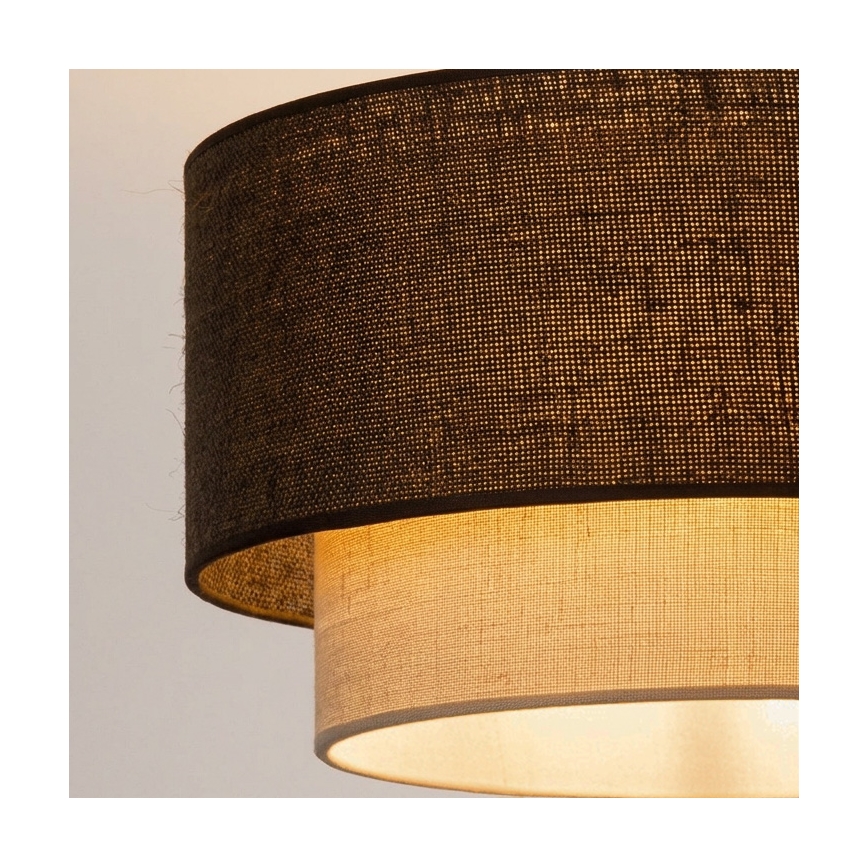 Brilagi - LED prigludęs lubinis šviestuvas BOHO ECO 1xE27/10W/230V skersmuo 40 cm ruda/kreminė
