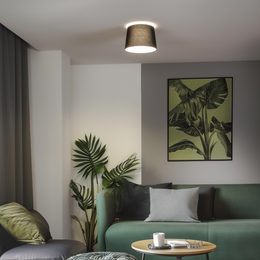 Brilagi - LED prigludęs lubinis šviestuvas CERIA 1xE27/40W/230V Ø 30 cm juodas