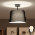 Brilagi - LED prigludęs lubinis šviestuvas CERIA 1xE27/60W/230V skersm. 30 cm juodas