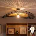 BRILAGI - LED prigludęs lubinis šviestuvas CERIA BOHO 1xE27/60W/230V Ø 100 cm juoda/ruda