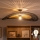 Brilagi - LED prigludęs lubinis šviestuvas CERIA BOHO 1xE27/60W/230V Ø 100 cm juoda/ruda
