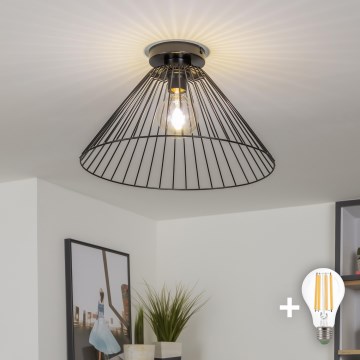 Brilagi - LED prigludęs lubinis šviestuvas CERIA WIRE 1xE27/40W/230V skersmuo 45 cm juodas