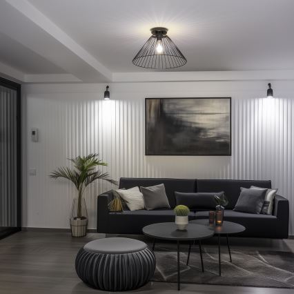 Brilagi - LED prigludęs lubinis šviestuvas CERIA WIRE 1xE27/40W/230V skersmuo 45 cm juodas