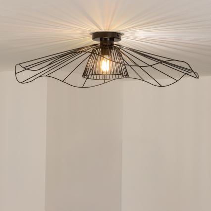 Brilagi - LED prigludęs lubinis šviestuvas CERIA WIRE 1xE27/40W/230V skersmuo 80 cm juodas