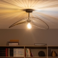 Brilagi - LED prigludęs lubinis šviestuvas CERIA WIRE 1xE27/60W/230V 40x56 cm juoda/bronzinė