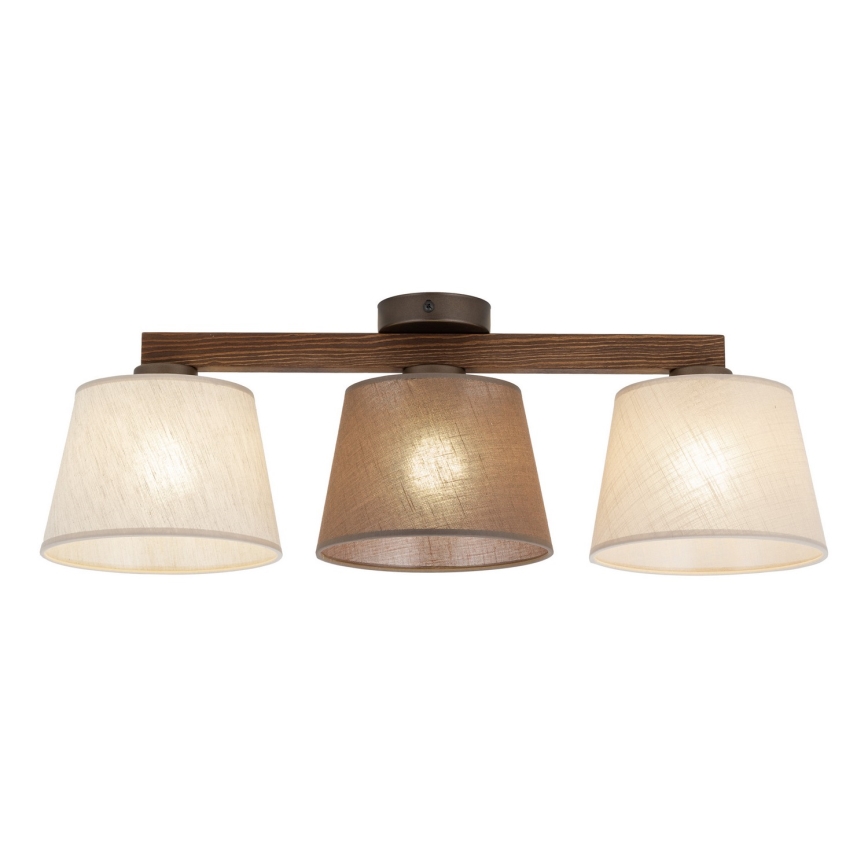 BRILAGI - LED Prigludęs lubinis šviestuvas LATTE SABIA 3xE27/15W/230V pušis/mišrus