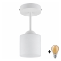 BRILAGI - LED Prigludęs lubinis šviestuvas RETRO GLASS 1xE27/60W/230V Ø 10 cm baltas