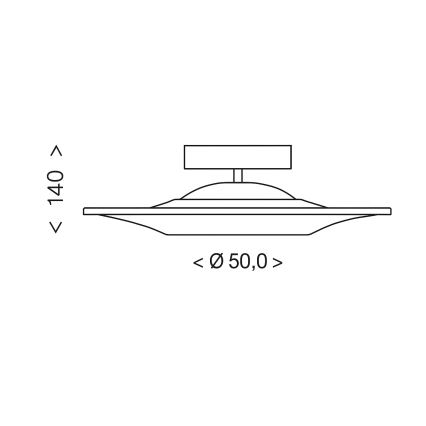 Brilagi - LED prigludęs lubinis šviestuvas VERANO LED/38W/230V