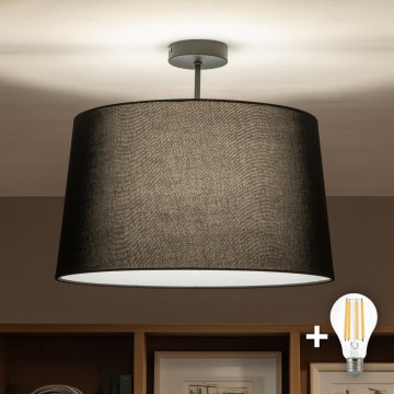 Brilagi - LED prigludęs lubų šviestuvas CERIA 1xE27/60W/230V skersmuo 45 cm juoda
