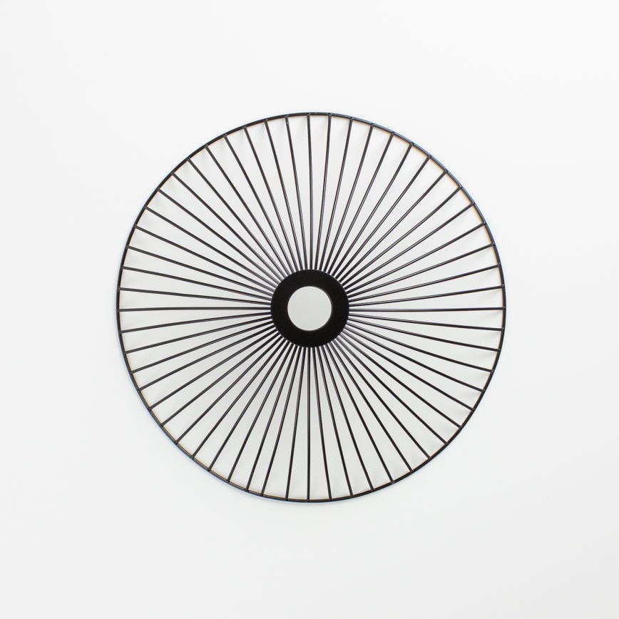 Brilagi - LED prigludęs lubų šviestuvas CERIA WIRE 1xE27/40W/230V skersmuo 38 cm juoda/ąžuolas