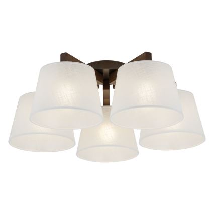 BRILAGI - LED prigludęs lubų šviestuvas LATTE 5xE27/15W/230V pušis/balta