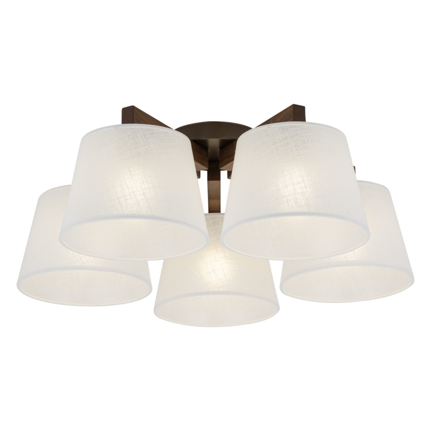 BRILAGI - LED prigludęs lubų šviestuvas LATTE 5xE27/15W/230V pušis/balta