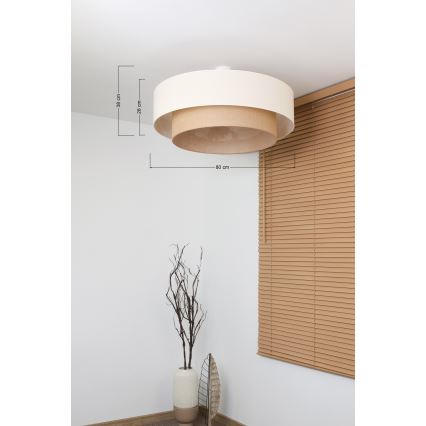 Brilagi - LED prigludusi liustra BOHO STYLE 3xE27/15W/230V skersmuo 80 cm
