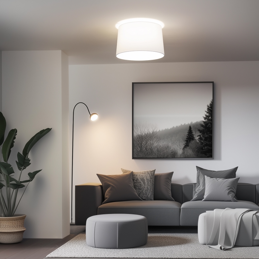 Brilagi - LED prigludusi liustra CERIA 1xE27/40W/230V skersm. 45 cm balta