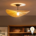 BRILAGI - LED prigludusi liustra CERIA BOHO 1xE27/60W/230V skersmuo 60 cm juoda/smėlinė