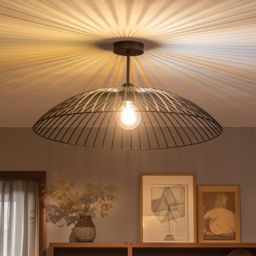Brilagi - LED prigludusi liustra CERIA WIRE 1xE27/60W/230V Ø 60 cm juoda