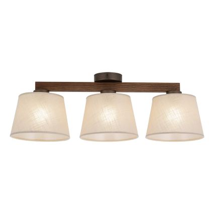 BRILAGI - LED Prigludusi liustra LATTE 3xE27/15W/230V pušis/smėlinė