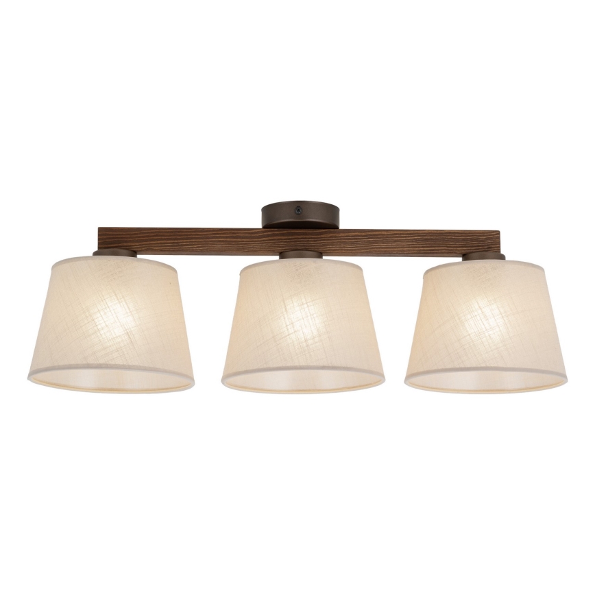 BRILAGI - LED Prigludusi liustra LATTE 3xE27/15W/230V pušis/smėlinė