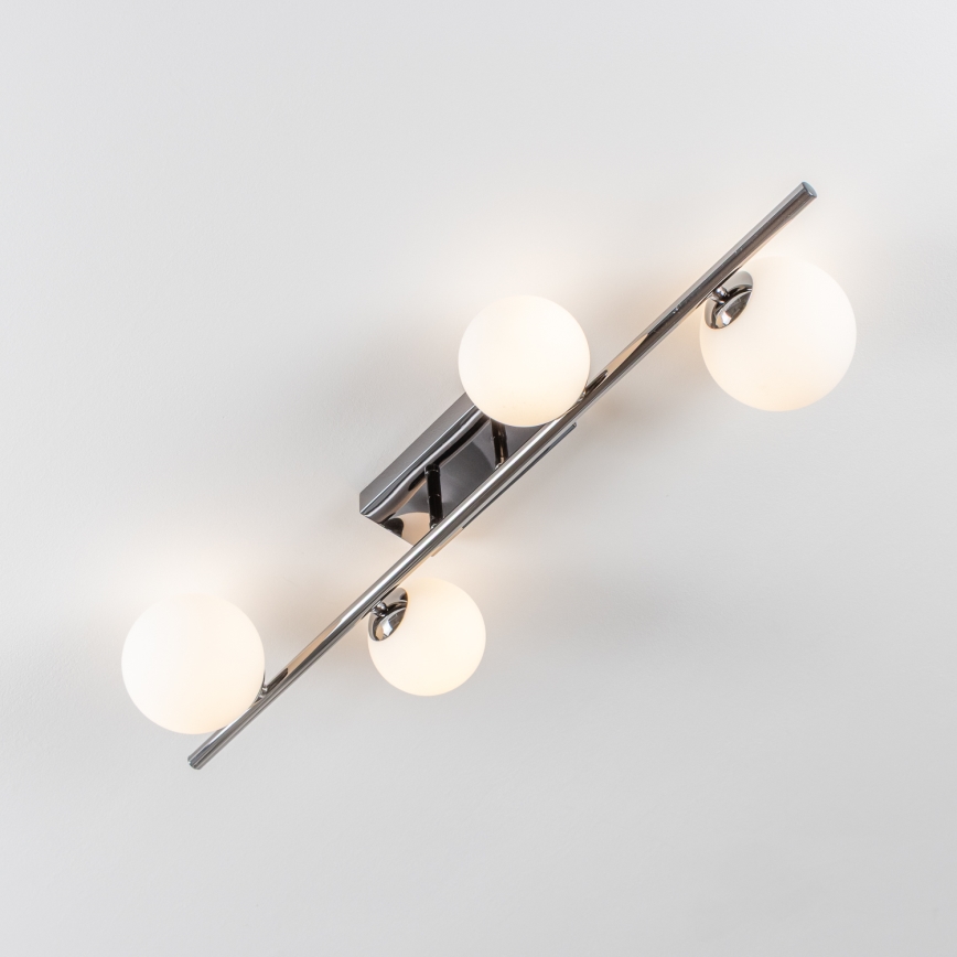 Brilagi - LED prigludusi liustra MILLA 4xG9/3W/230V juodas chromas/balta